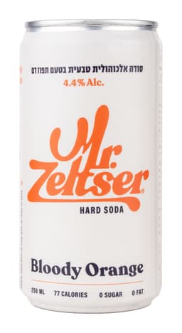 סודה אלכוהלית בטעם תפוז דם  4.4%  330 מל