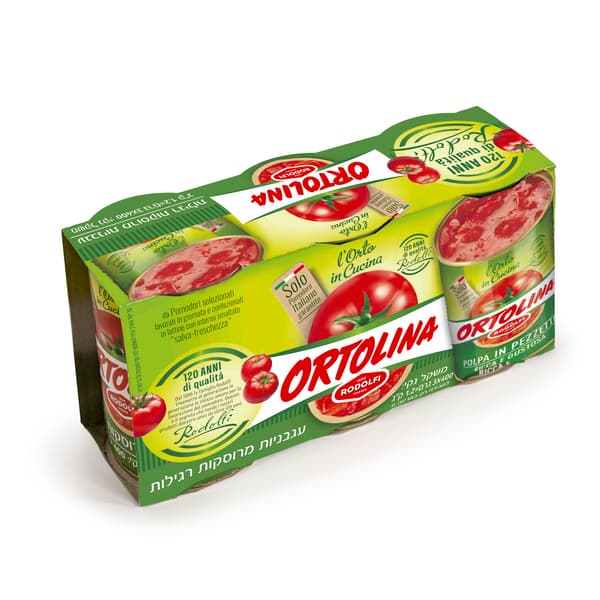 עגבניות מרוסקות  3*400 גר Rodolfi