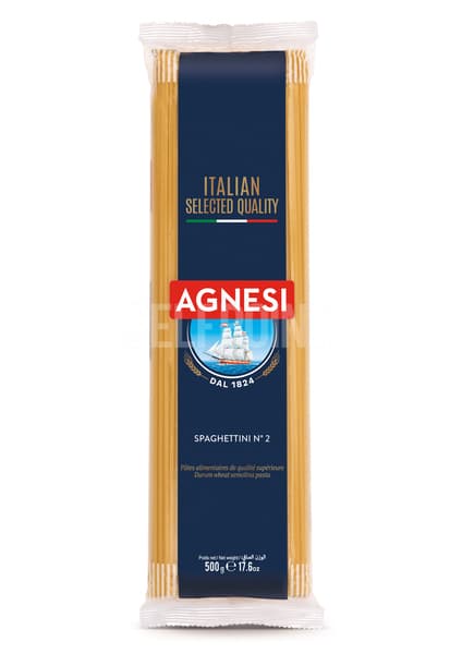 פסטה ספגטיני מס.2 500 גר Agnesi