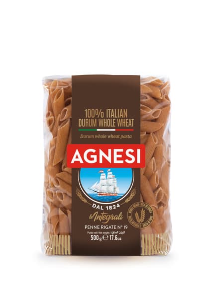 פסטה פנה חיטה מלאה 500 גר Agnesi