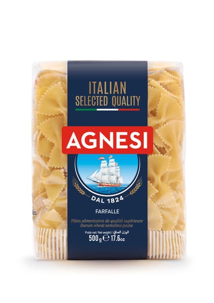 פסטה פארפלה מס.61 500 גר Agnesi