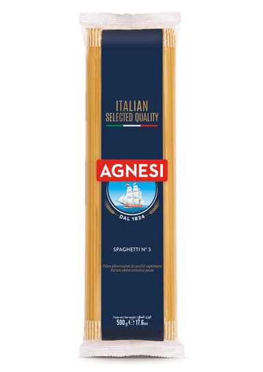 פסטה ספגטי מס.3 500 גר Agnesi