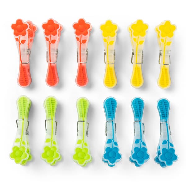 אטבי כביסה סיליקון 12 יח