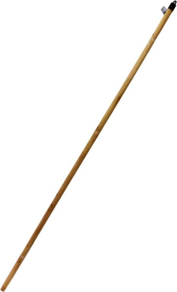 מקל עץ ידית תליה פלסטיק 1.5 מטר