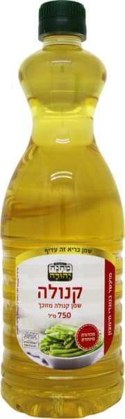 שמן קנולה  מועשר  750מ"ל מחנה יהודה