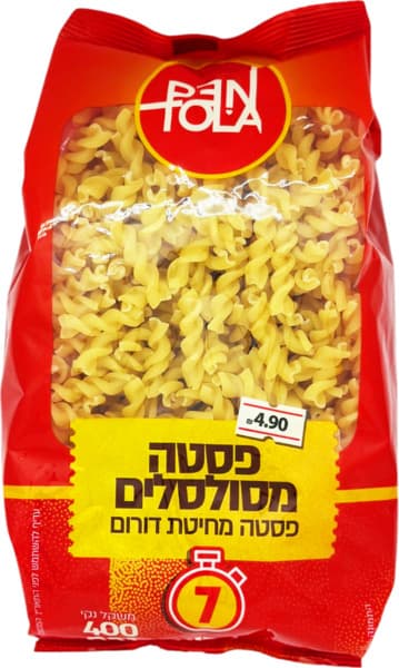פסטה מסולסלת 400גר פנטולה