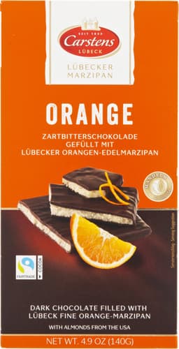 מרציפן תפוז שוקולד מריר 140 גרCARSTENS