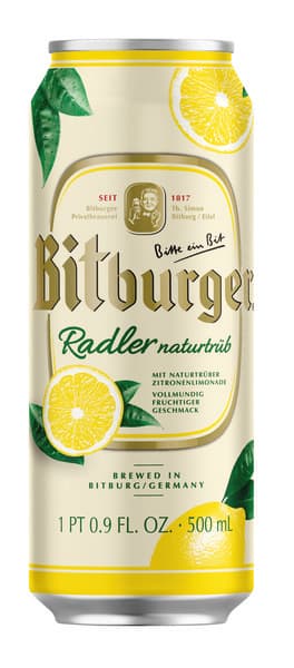 בירה ביטבורגר רדלר בתוספת מיץ לימון 500מ