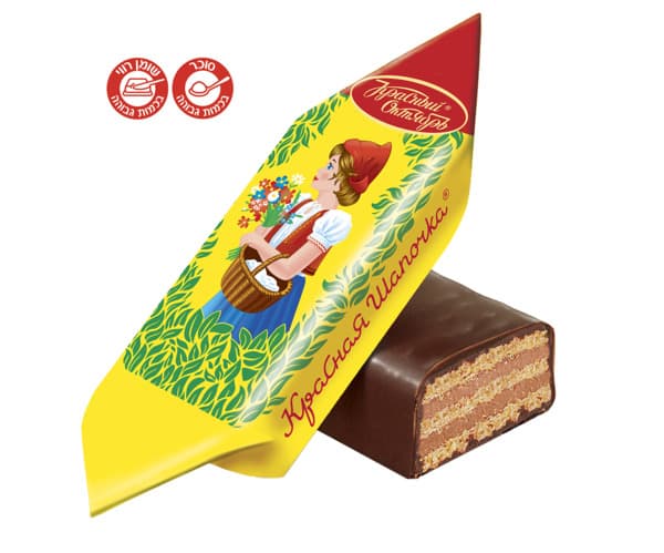 סוכריות וופל מצופה ש