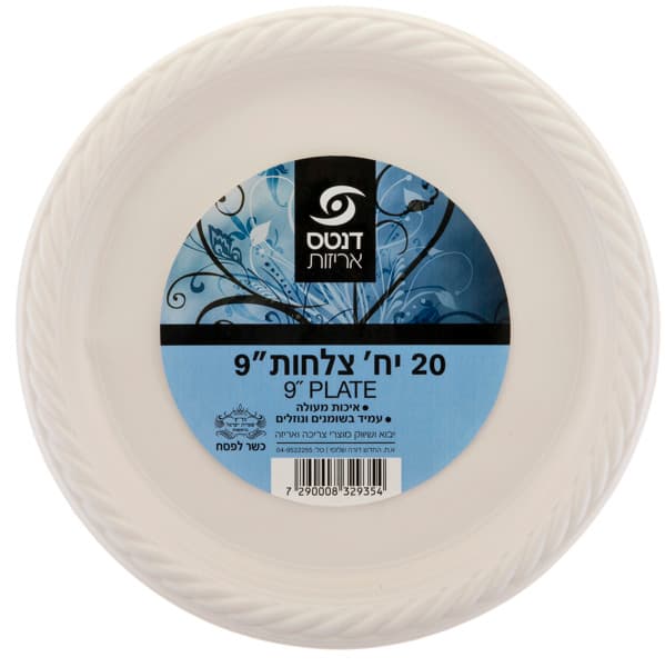 צלחת (9) ציבעוני 20י