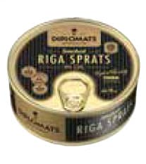 שימורי דג שפרוטים מעושנים ריגה 160 גר