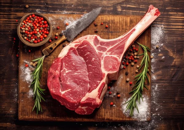 סטייק טומהוק חלק טרי אדום אדום