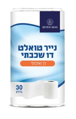 SEVEN SEAS נייר טואלט דו שכבתי 30 גלילים