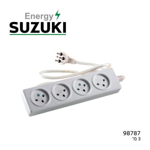 סוזוקי רב שקע 4 כבל 3 מ`
