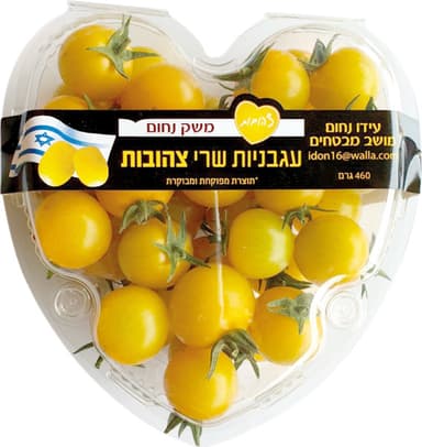 עגבניות שרי צהוב בקו