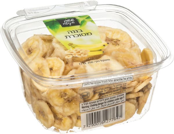 בננה מסוכרת 250 גרם ששון- קופסא