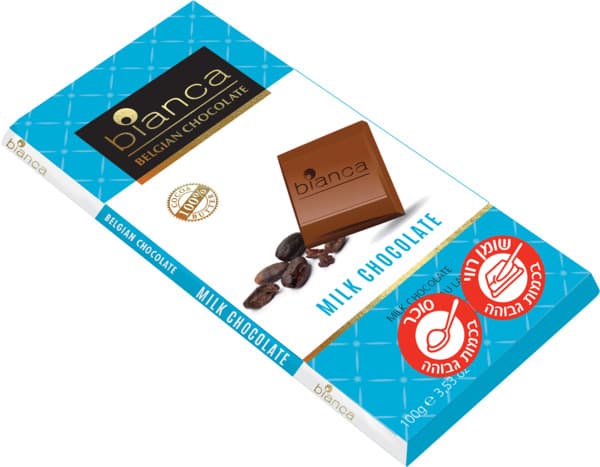 שוקולד חלב ביאנקה 100 גר