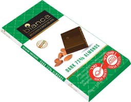 ביאנקה- שוקולד מריר 72% שקד 100 גר