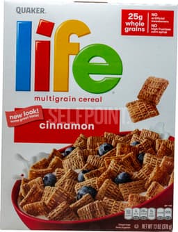 קויקר דגני בוקר לייף קינמון 370 גר'