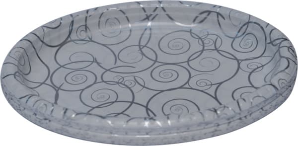 מגש אובלי לבן מודפס