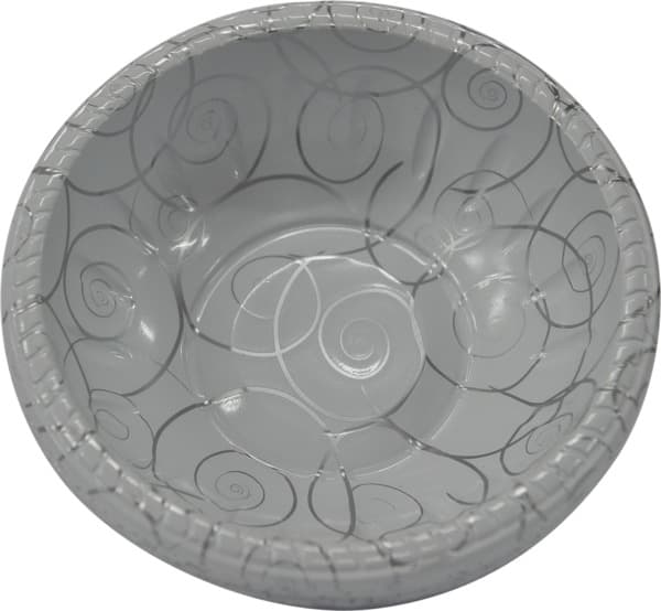 קערת פירות עגולה קרם מודפס  "9" אר 10 יח' דנטס