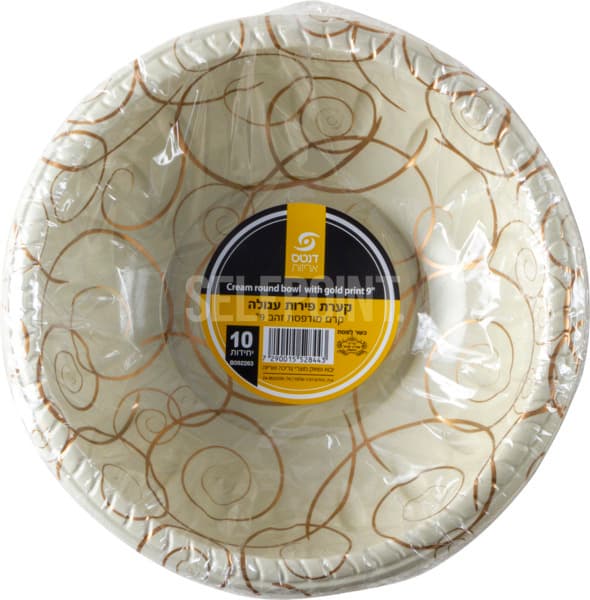 קערת פירות עגולה קרם