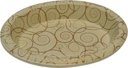 מגש אובלי עמוק קרם מ