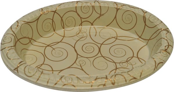 מגש אובלי עמוק קרם מ