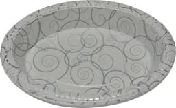 מגש אובלי עמוק לבן מ