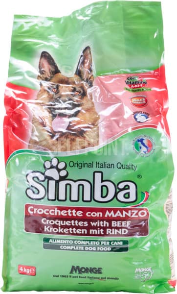 אוכל כלבים סימבה בקר