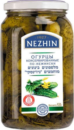 שימורי מלפפונים פאנזנסקי 920 גר NEZEN