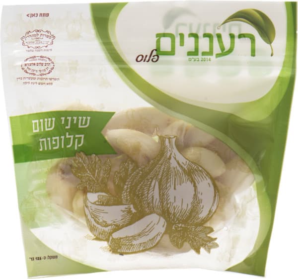 שום קלוף בצנצנת 1 קג`