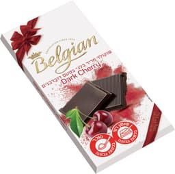שוקולד מריר דובדבן בלגיאן 100 גרם