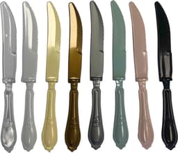 סכינים  לבנים 100 יח