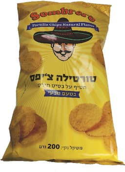 סומבררו-תירס טבעי 200 גרם