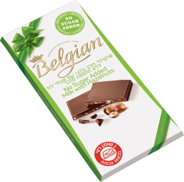 בלגיאן שוקולד ללת"ס חלב אגוזים  100 גר
