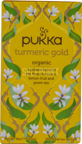 תה ירוק כורכום זהב  