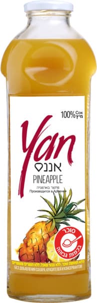 מיץ יאן אננס טבעי 93