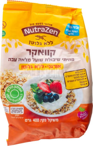 קוואקר עבה ללא גלוטן 400 גרם נוטרה זן