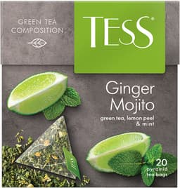 תה ירוק טאס גינגר מוחיטו 20 שקיות 1.8 גר
