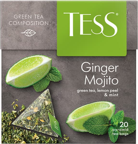תה ירוק טאס גינגר מוחיטו 20 שקיות 1.8 גר