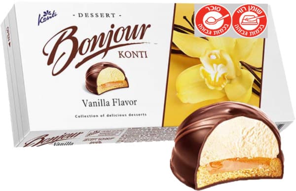 קינוח סופלה וניל בשוקולד 232 גר BONJOUR