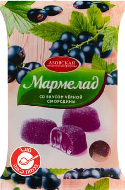 ממתקי גלי דומדמניות שחורות 300 גר AZOV