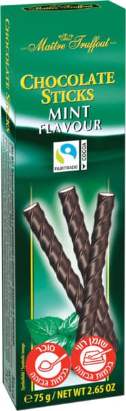 גונץ-שוקולד סטיקס מריר מנטה 75 גרם