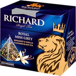 תה שחור ריצירד רויאל מיס גראי 20 שקיקים