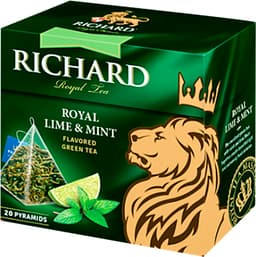 תה ירוק ריצירד רויאל ליימ מינט 20 שקיקים