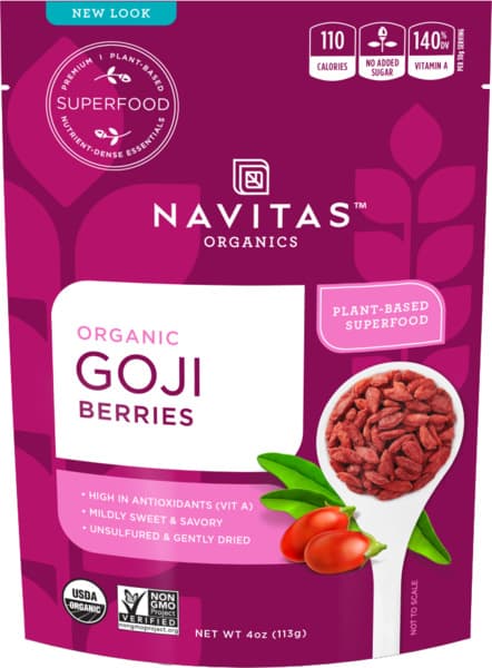 גוג'י בריס 227 גרם נביטאס Goji Berries 227 gr Navitas Navitas naturals