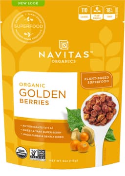 גולדן בריס תותי זהב 227 גרם נביטאס Golden Berries 227 gr Navitas Navitas naturals