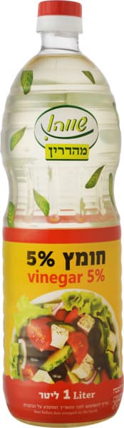 חומץ 1ליטר 5% שווה