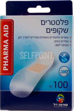 פלסטרים שקופים 100יח AID PHARMA